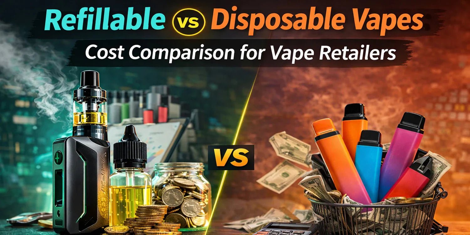 Refillable Vape vs Disposable Vape: Cost Comparison for Vape Retailers