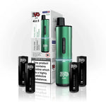 4 in 1 IVG Air 2400 Puffs Prefilled Pod Kit ( Box of 5 ) Green Edition (4 Pods x Multi Flavours)