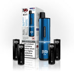 4 in 1 IVG Air 2400 Puffs Prefilled Pod Kit ( Box of 5 ) Blue Edition (4 Pods x Multi Flavours)