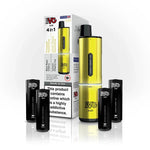 4 in 1 IVG Air 2400 Puffs Prefilled Pod Kit ( Box of 5 ) Yellow Edition (4 Pods x Multi Flavours)