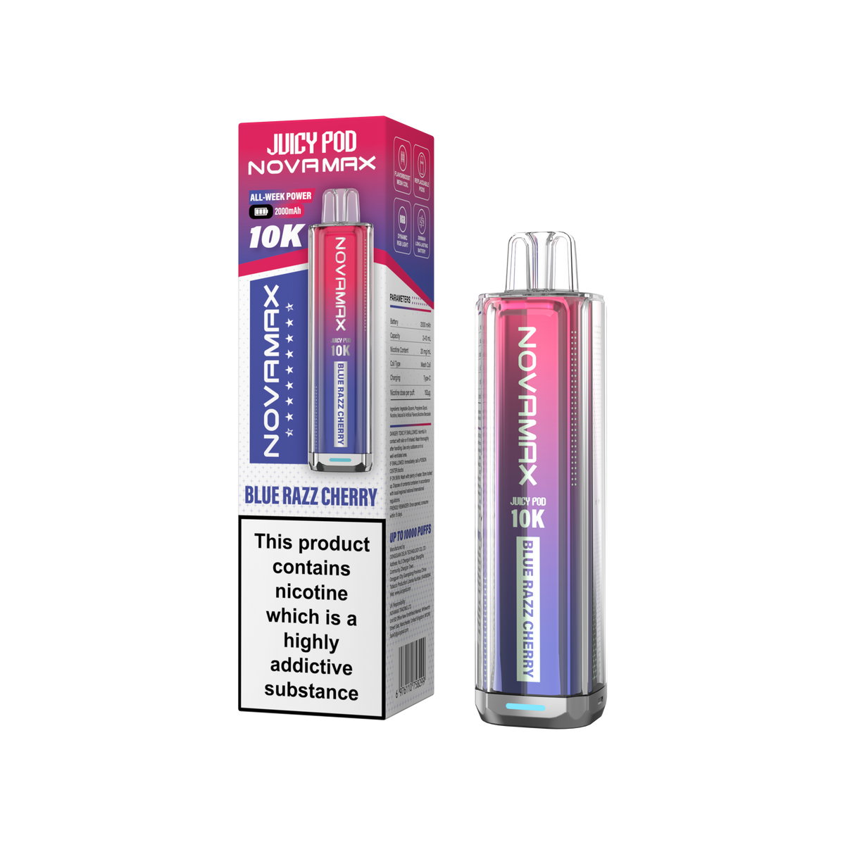 Juicy Pod Novamax 10k Prefilled Pod Vape Kit - Pack of 5