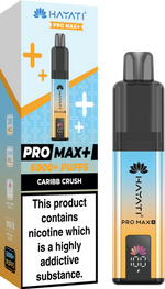 Hayati Pro Max+ 6000 Puffs Prefilled Pod Vape Kit Box of 5 Caribb Crush