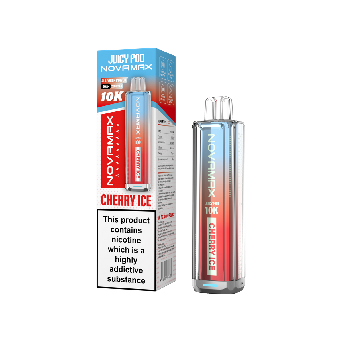 Juicy Pod Novamax 10k Prefilled Pod Vape Kit - Pack of 5