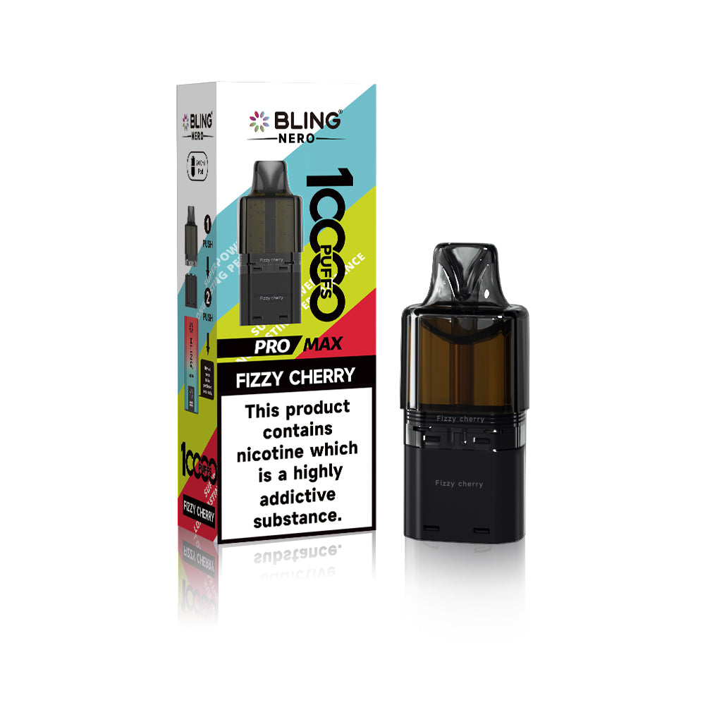 Crystal Bling Nero 10k Prefilled Pods Box of 5