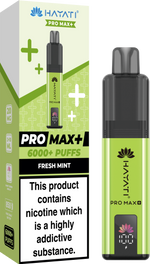 Hayati Pro Max+ 6000 Puffs Prefilled Pod Vape Kit Box of 5 Fresh Mint