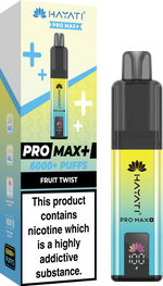 Hayati Pro Max+ 6000 Puffs Prefilled Pod Vape Kit Box of 5 Fruit Twist