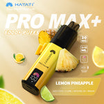 Hayati Pro Max+ 6000 Puffs Prefilled Pod Vape Kit Box of 5 Lemon Pineapple