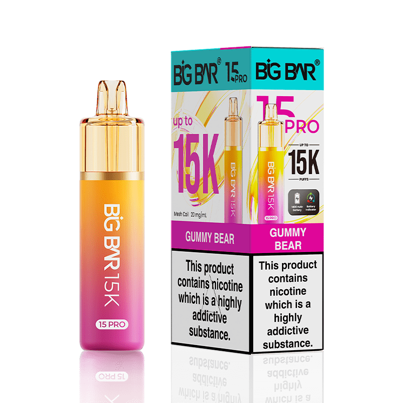 Big Bar 15000 Pro Vape Kit Box of 5 Gummy Bear