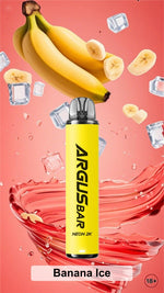 Argus Bar Neon 2000 Prefilled Pod Kit Pack of 10 Banana Ice