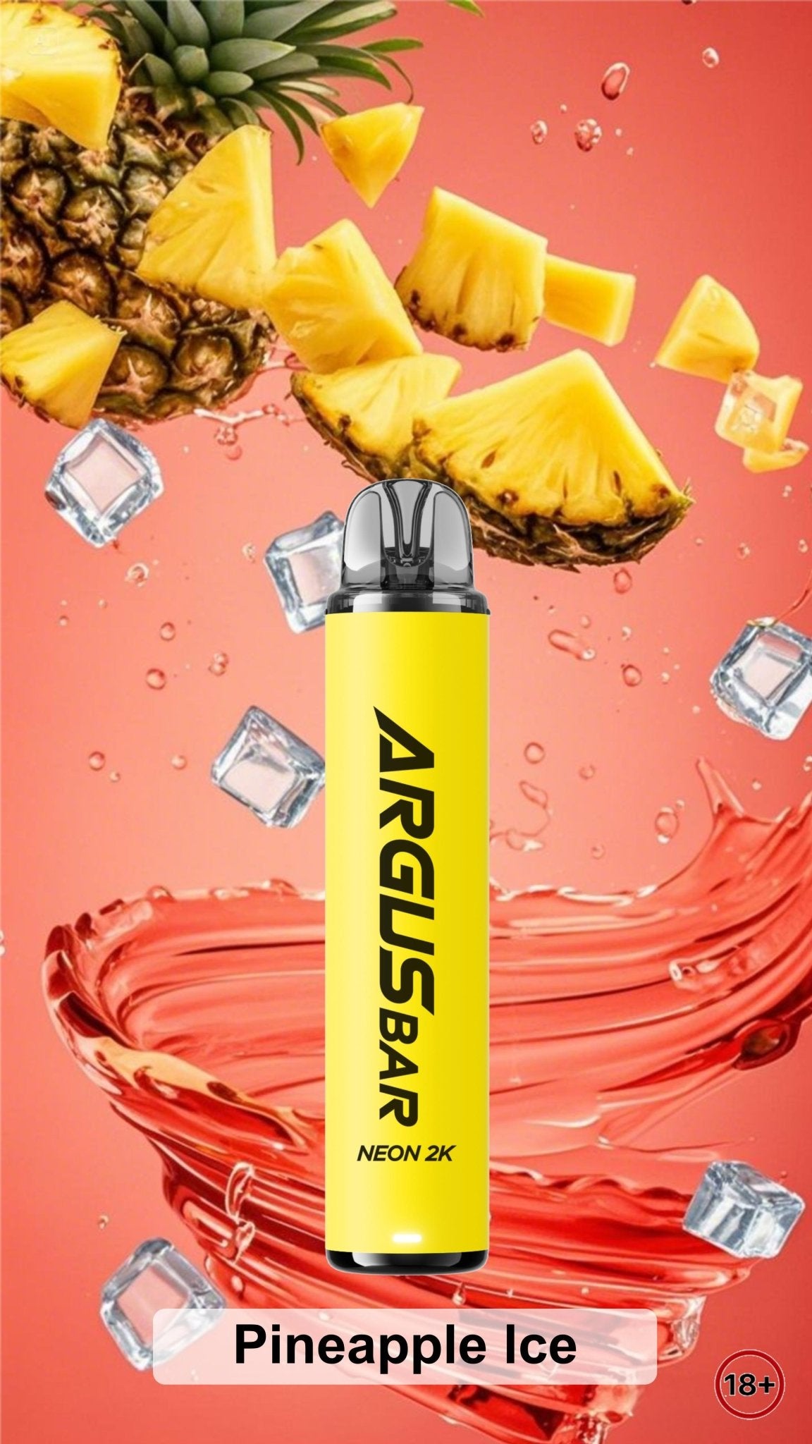 Argus Bar Neon 2000 Prefilled Pod Kit Pack of 10 Pineapple Ice