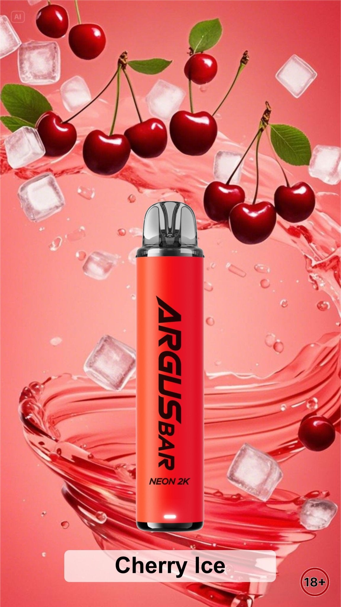 Argus Bar Neon 2000 Prefilled Pod Kit Pack of 10 Cherry Ice