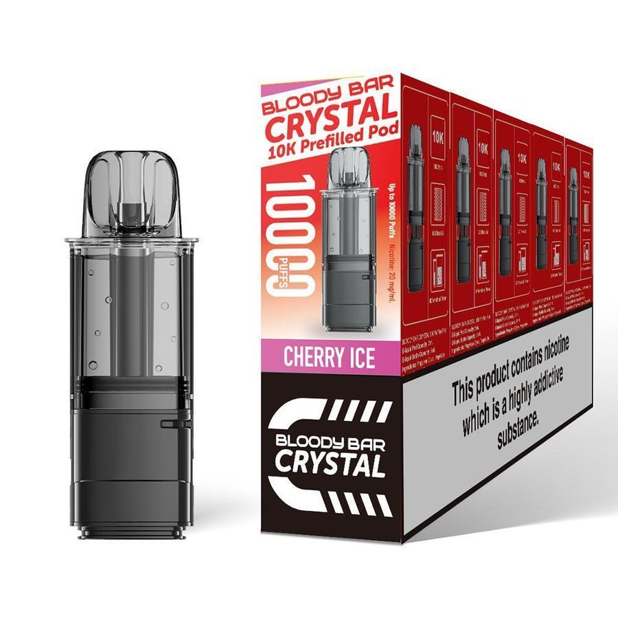 Bloody Bar Crystal 10k Replacement Pods Pack of 5 Cherry Ice