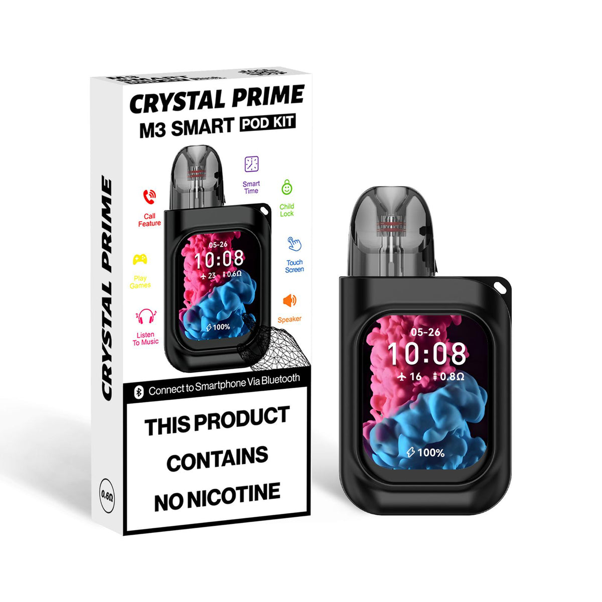 Crystal Prime M3 Smart Pod Kit Black