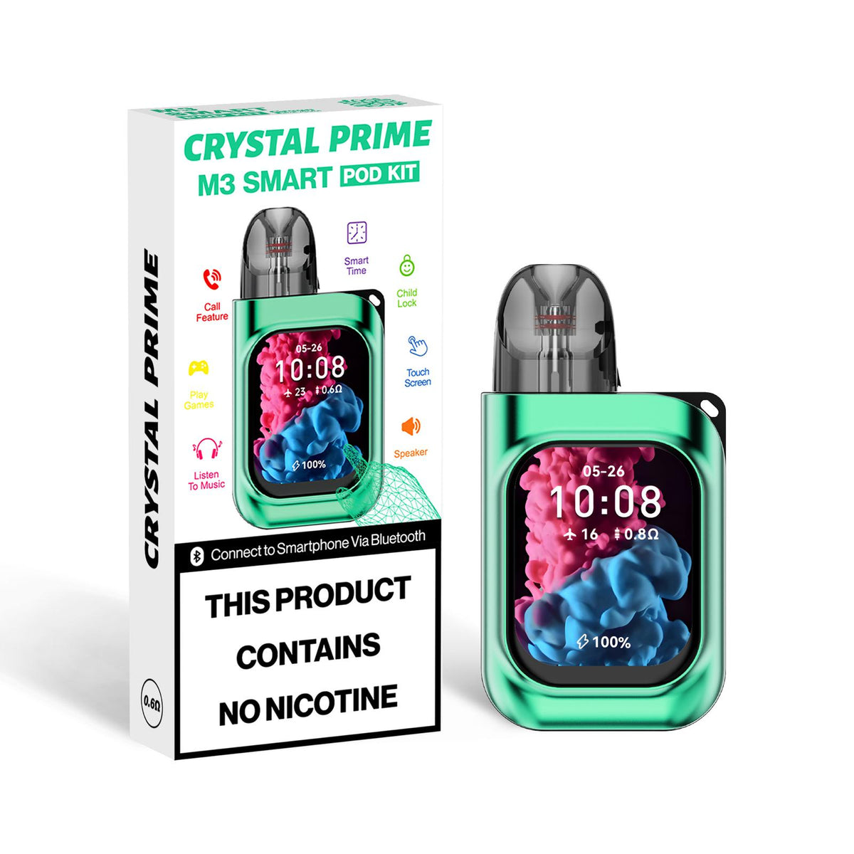 Crystal Prime M3 Smart Pod Kit Green