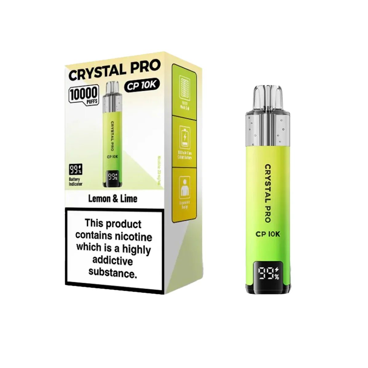 Crystal Pro CP10000 Prefilled Pod Kit Box of 5 Fruit Bomb