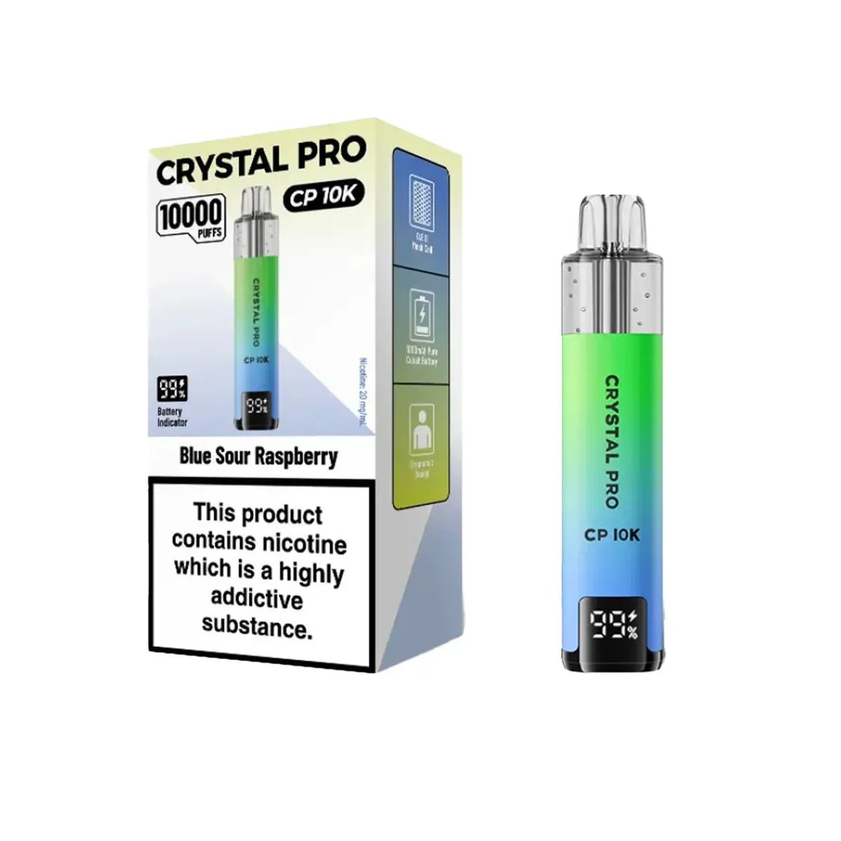Crystal Pro CP10000 Prefilled Pod Kit Box of 5 Fruit Bomb