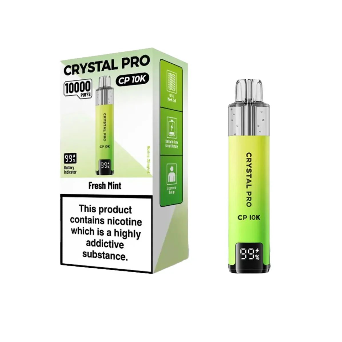 Crystal Pro CP10000 Prefilled Pod Kit Box of 5 Fruit Bomb