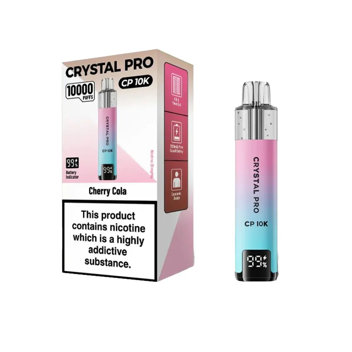 Crystal Pro CP10000 Prefilled Pod Kit Box of 5 Fruit Bomb