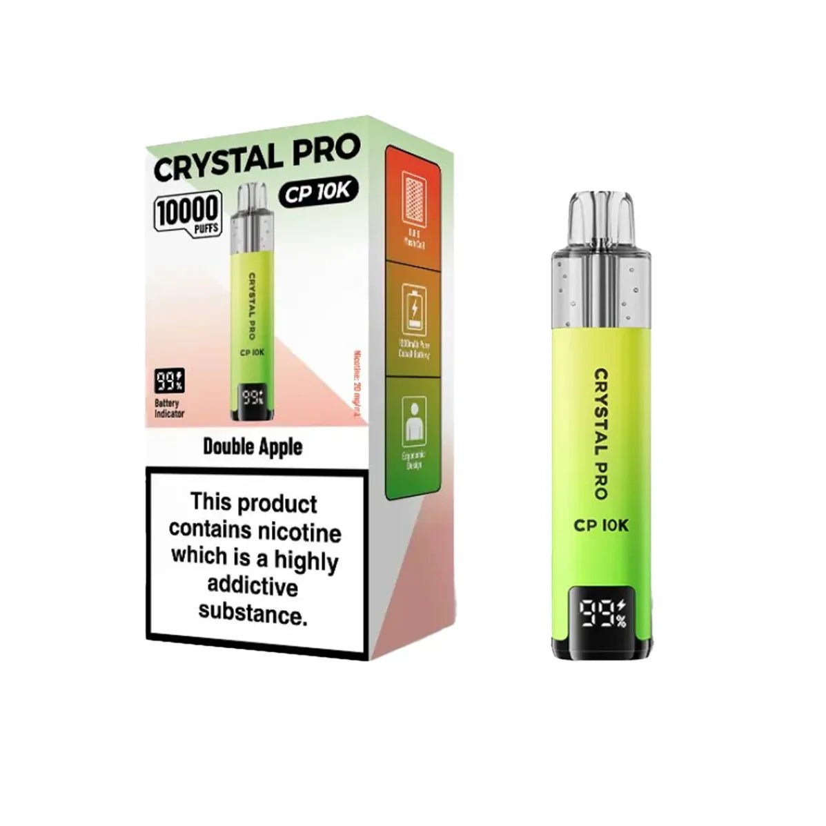 Crystal Pro CP10000 Prefilled Pod Kit Box of 5 Fruit Bomb