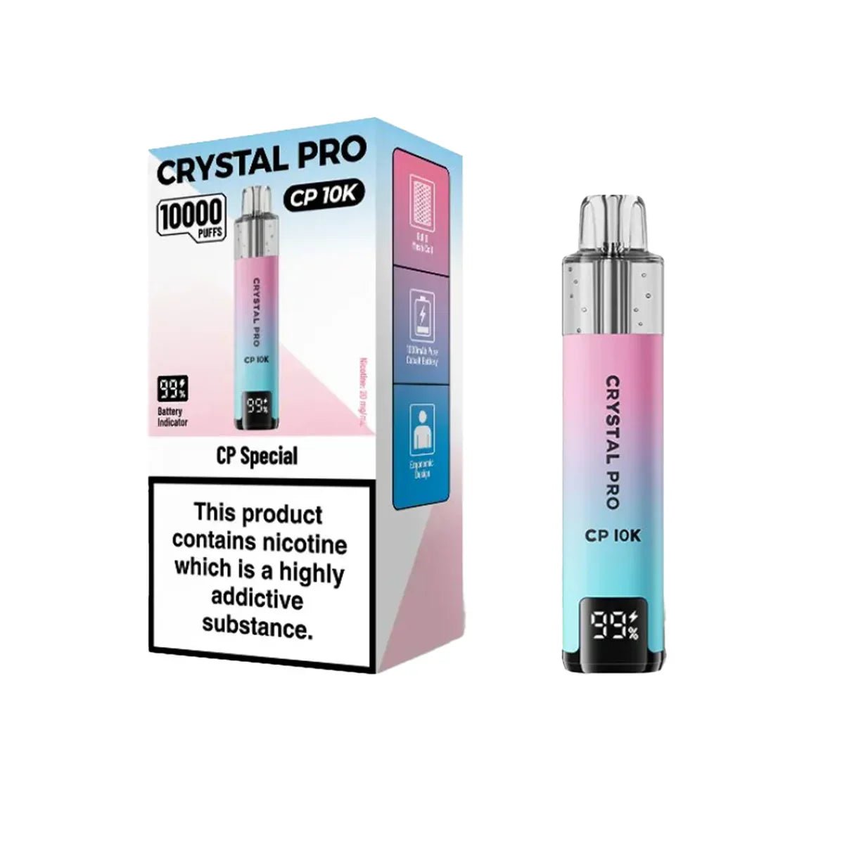 Crystal Pro CP10000 Prefilled Pod Kit Box of 5 Fruit Bomb
