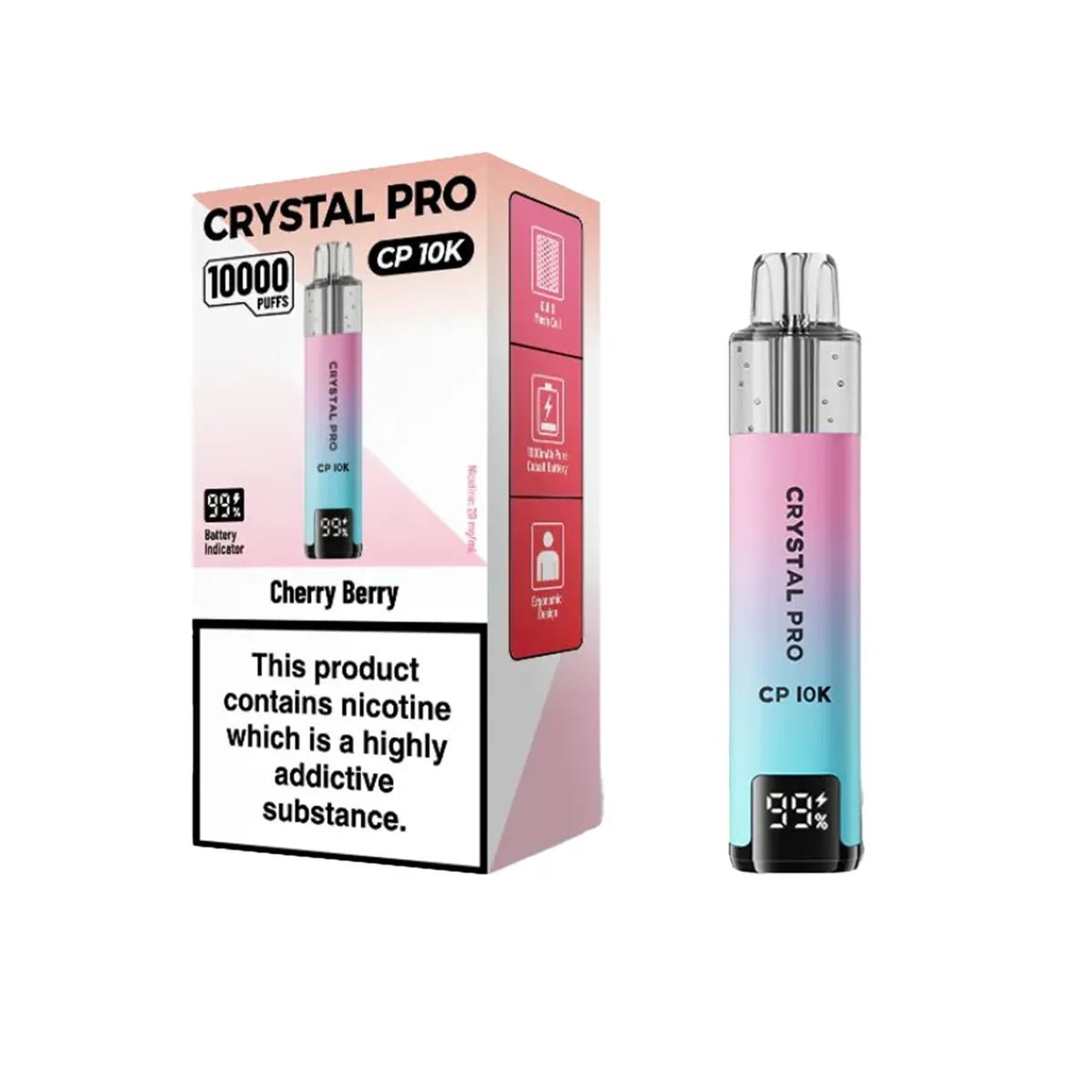 Crystal Pro CP10000 Prefilled Pod Kit Box of 5 Fruit Bomb