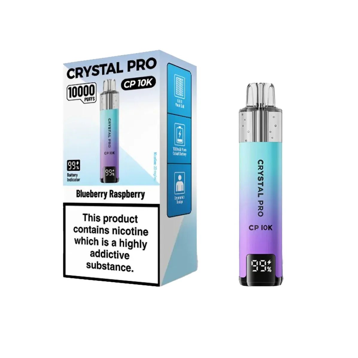 Crystal Pro CP10000 Prefilled Pod Kit Box of 5 Fruit Bomb