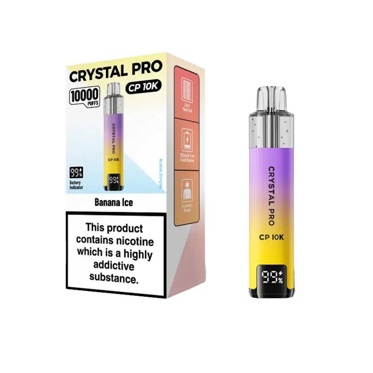 Crystal Pro CP10000 Prefilled Pod Kit Box of 5 Fruit Bomb