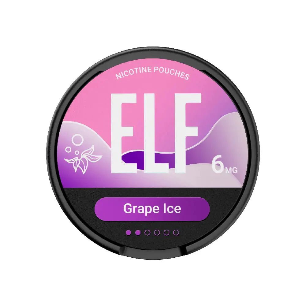 Elf Bar Nicotine Pouches Pack of 10 Grape Ice