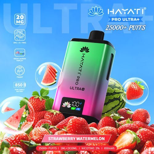 Hayati Pro Ultra Plus 25k Vape Kit Box of 5 Strawberry Watermelon