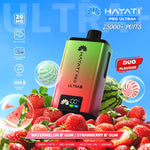 Hayati Pro Ultra Plus 25k Vape Kit Box of 5 Watermelon B' Gum / Strawberry B' Gum