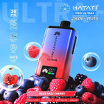 Hayati Pro Ultra Plus 25k Vape Kit Box of 5 Blue Razz Cherry