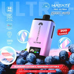 Hayati Pro Ultra Plus 25k Vape Kit Box of 5 Blueberry Cotton Candy / Raspberry Cotton Candy