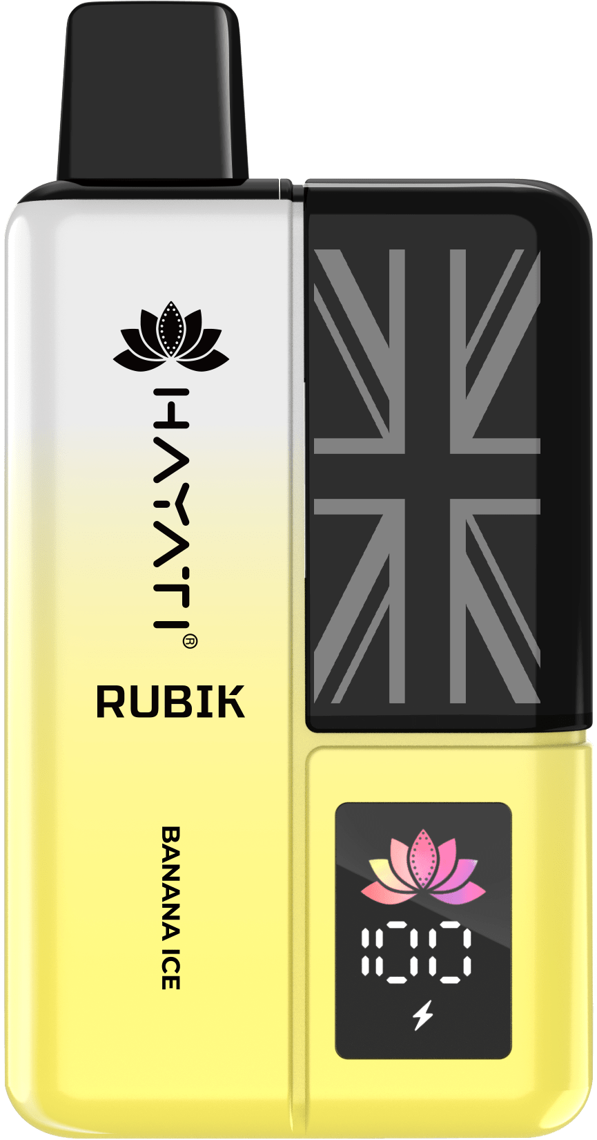Hayati Rubik 7000 Puffs Prefilled Vape Kit Pack of 5 Banana Ice