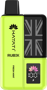 Hayati Rubik 7000 Puffs Prefilled Vape Kit Pack of 5 Banana Ice
