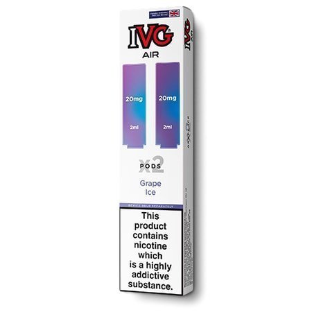 IVG 2400 Reload 2 - in - 1 Prefilled Pods Pack of 5 Grape Ice