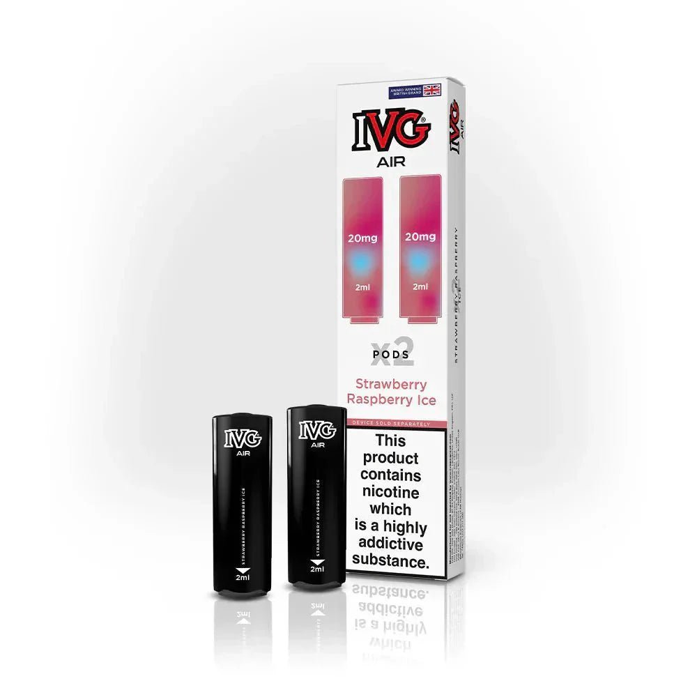 IVG 2400 Reload 2 - in - 1 Prefilled Pods Pack of 5 Strawberry Raspberry Ice