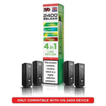 IVG 2400 Reload 4 in 1 Prefilled Pods Box of 5 Lime Edition