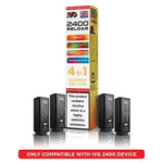 IVG 2400 Reload 4 in 1 Prefilled Pods Box of 5 Summer Edition