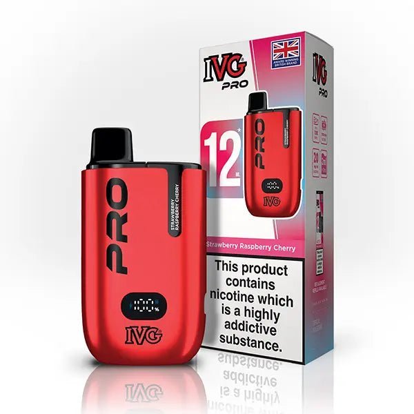 IVG Pro 10K Prefilled Pod Kit - Box of 5 Strawberry Raspberry Cherry