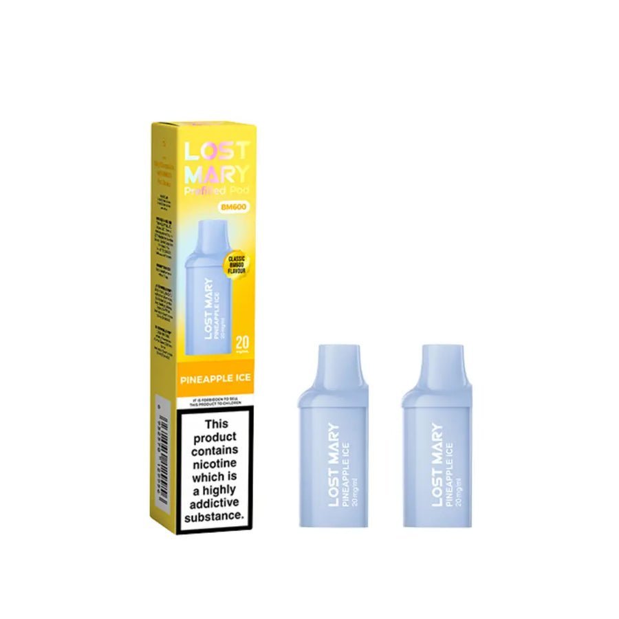 Lost Mary BM600 Replacement Pods Pack of 10 Pineapple Ice