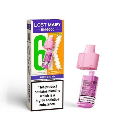 Lost Mary BM6000 Prefilled Pods Pack of 5 Fizzy Cherry
