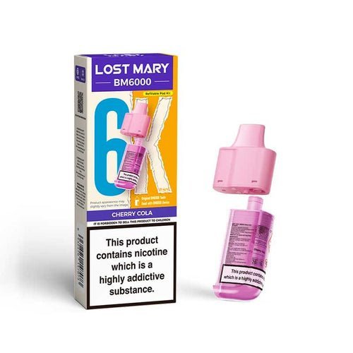 Lost Mary BM6000 Prefilled Pods Pack of 5 Cherry Cola
