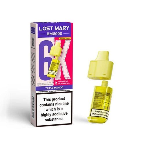Lost Mary BM6000 Prefilled Pods Pack of 5 Triple Mango