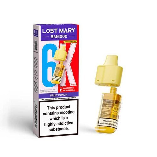 Lost Mary BM6000 Prefilled Pods Pack of 5 Fruit Punch