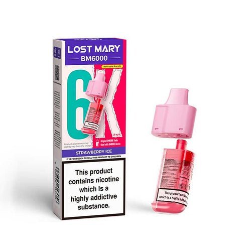 Lost Mary BM6000 Prefilled Pods Pack of 5 Strawberry Ice