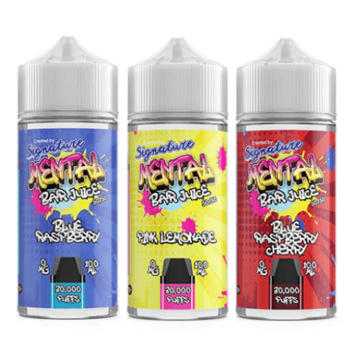 Mental Bar Juice 100ml E - liquids Blue Raspberry