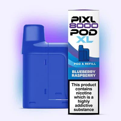 Pixl 8000 Replacement Pods Pack of 5 Blueberry Raspberry