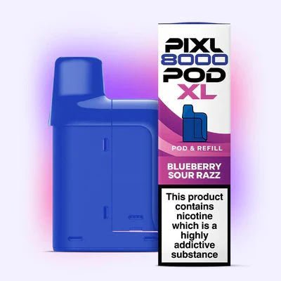 Pixl 8000 Replacement Pods Pack of 5 Blueberry Sour Razz
