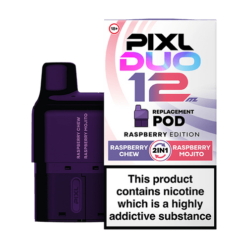 Pixl Duo 12 Prefilled Pods Pack of 5 Raspberry Edition
