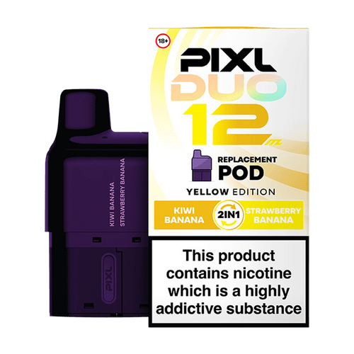 Pixl Duo 12 Prefilled Pods Pack of 5 Yellow Edition
